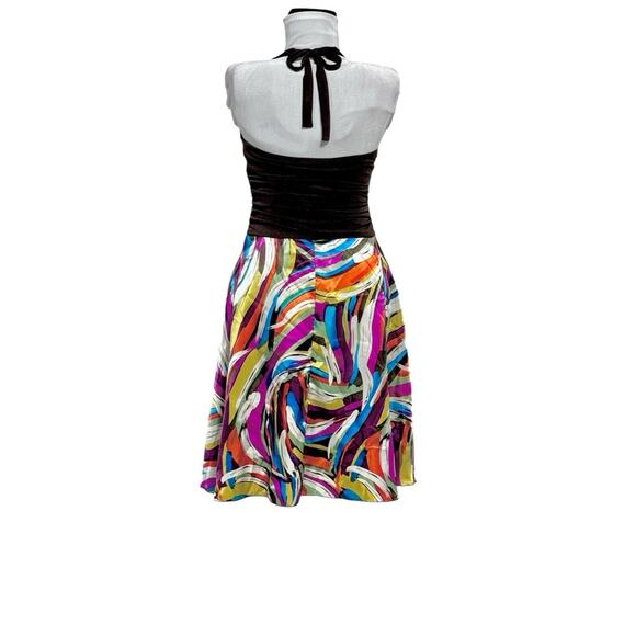 Vintage 90s Y2K Cleavage Handkerchief Pixie Fairy Halter Dress Medium - Picture 8 of 9